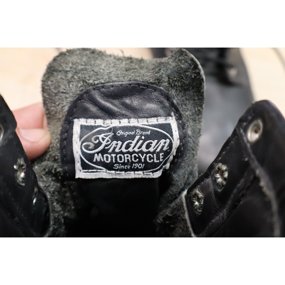 Indian Motorcycle Boots Mens Size 10 W Black Leather - Picture 9 of 13